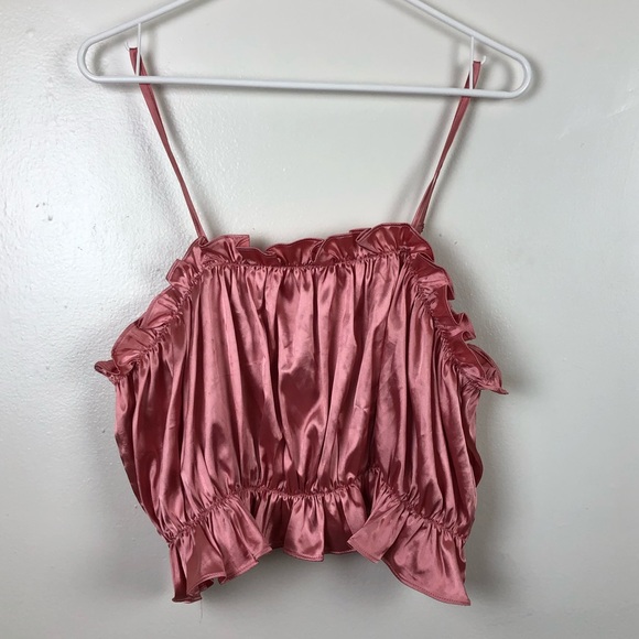 SHEIN Tops - ✨Shein Curve Ruffled Spaghetti Strap Top✨